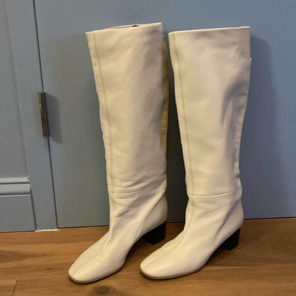Everlane Glove Boot White Over the Knee Boots size 9 - Picture 4 of 9